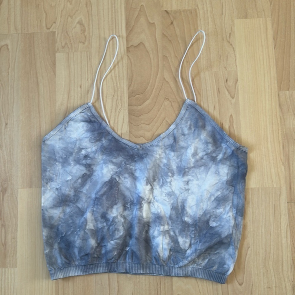 NWOT Free People Intimately Seamless Tie Dye Crop Cami M/L